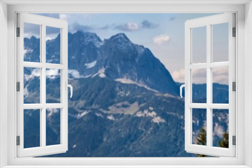 Fototapeta Naklejka Na Ścianę Okno 3D - Beautiful alpine view at Harschbichl summit - Tyrol - Austria