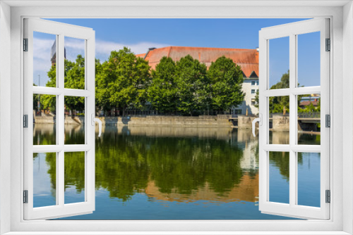 Fototapeta Naklejka Na Ścianę Okno 3D - Beautiful view near Landshut-Bavaria-Germany