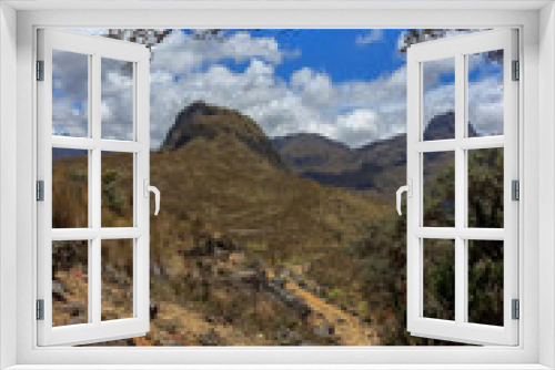 Fototapeta Naklejka Na Ścianę Okno 3D - panoramic landscape of cajas national park, ecuador
