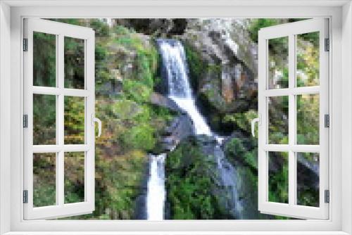 Fototapeta Naklejka Na Ścianę Okno 3D - TBaden-Wurttemberg, Germany-October 12, 2018: Triberger Waterfall, the highest waterfall in Germany, in Black Forest