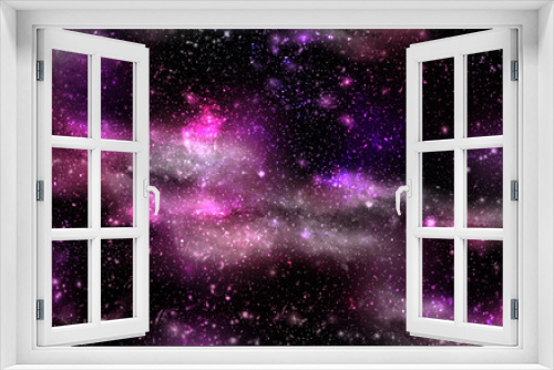 Fototapeta Naklejka Na Ścianę Okno 3D - A space of the galaxy ,atmosphere with stars at dark background.