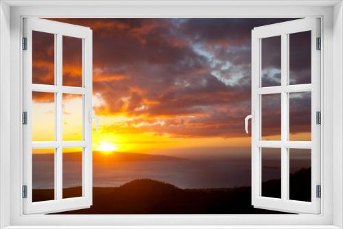 Fototapeta Naklejka Na Ścianę Okno 3D - South Maui Sunset, Hawaii