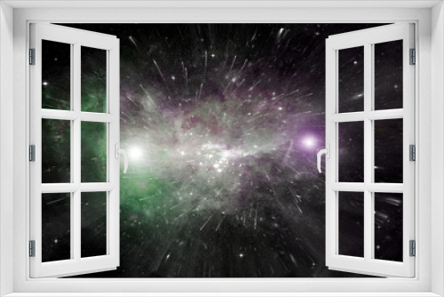 Fototapeta Naklejka Na Ścianę Okno 3D - galaxy in a free space