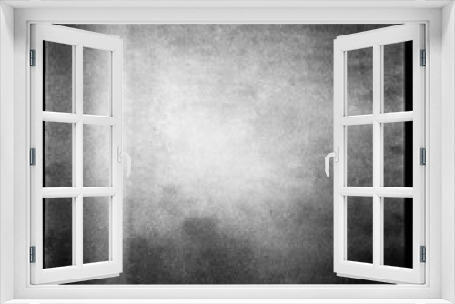 Fototapeta Naklejka Na Ścianę Okno 3D - Black and white medium format film background with grain and light leak. Blurry unfocused background.
