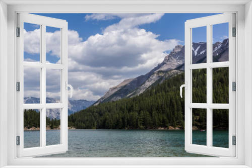 Fototapeta Naklejka Na Ścianę Okno 3D - Two Jack Lake, Kanada