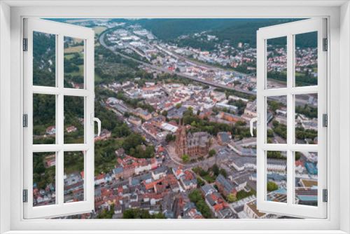 Fototapeta Naklejka Na Ścianę Okno 3D -  Luftaufnahme von Elisabeth kirche, Marburg an der Lahn