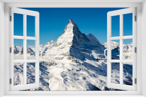 Fototapeta Naklejka Na Ścianę Okno 3D - Matterhorn Zermatt