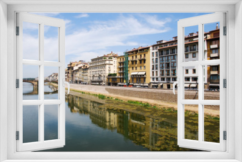 Fototapeta Naklejka Na Ścianę Okno 3D - canal in florence italy