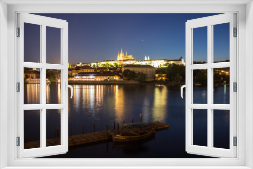 Fototapeta Naklejka Na Ścianę Okno 3D - Prager Burg bei Nacht