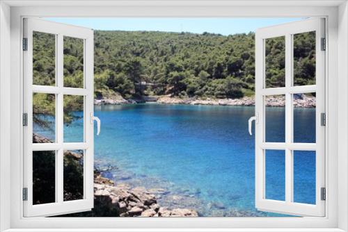 Fototapeta Naklejka Na Ścianę Okno 3D -  lovely blue bay, island Losinj, Croatia
