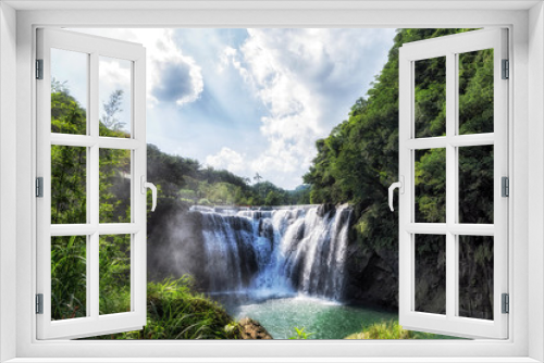 Fototapeta Naklejka Na Ścianę Okno 3D - shifen waterfall in taiwan