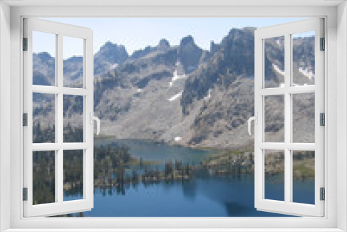 Fototapeta Naklejka Na Ścianę Okno 3D - Sawtooth Lake