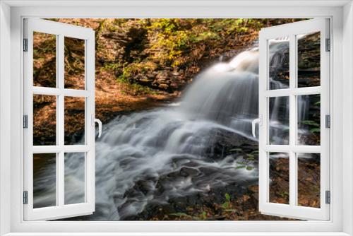 Fototapeta Naklejka Na Ścianę Okno 3D - Mountain Waterfalls