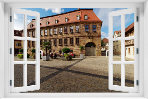 Fototapeta Naklejka Na Ścianę Okno 3D - .Historisches Rathaus im Staatsbad Bad Kissingen, Unterfranken, Franken, Bayern, Deutschland.