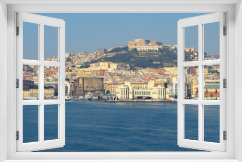 Fototapeta Naklejka Na Ścianę Okno 3D - Skyline of Italian city of Naples, in Italy

