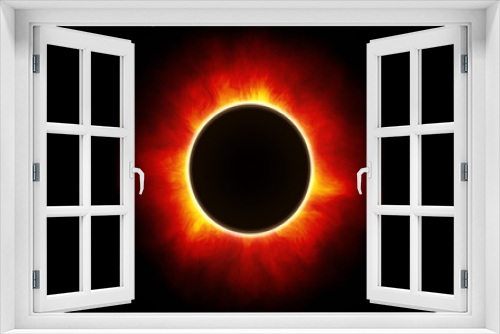 Fototapeta Naklejka Na Ścianę Okno 3D - Sun corona simulation, 3d render