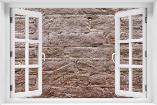 Fototapeta Naklejka Na Ścianę Okno 3D - Backstein Mauer bemalt