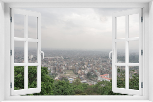 Fototapeta Naklejka Na Ścianę Okno 3D - View over Kathmandu