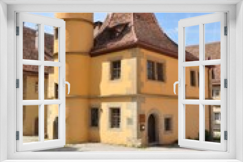 Fototapeta Naklejka Na Ścianę Okno 3D - Hegereiterhaus Rothenburg