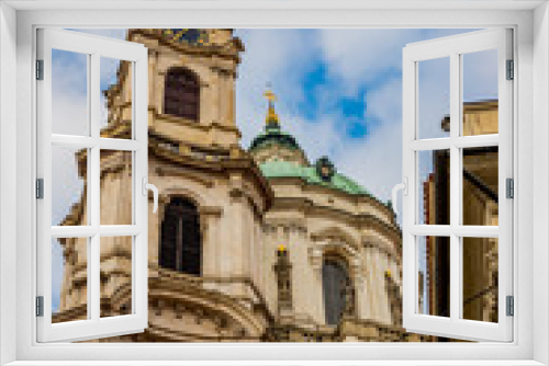 Fototapeta Naklejka Na Ścianę Okno 3D - Église Saint-Nicolas de Malá Strana à Prague