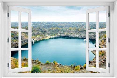 Fototapeta Naklejka Na Ścianę Okno 3D - great radon blue lake