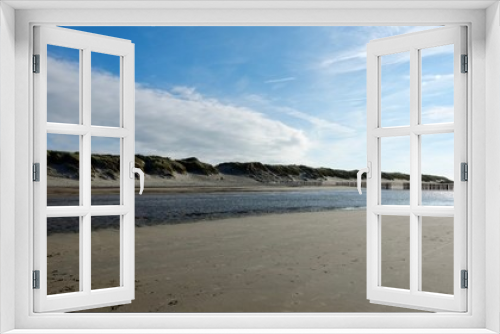 Fototapeta Naklejka Na Ścianę Okno 3D - Dünenlandschaft am Nordseestrand in Zeeland, Niederlande