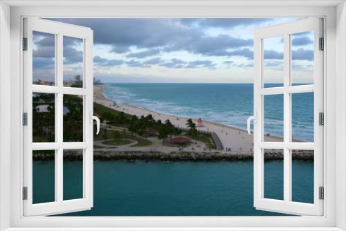 Fototapeta Naklejka Na Ścianę Okno 3D - miami beach