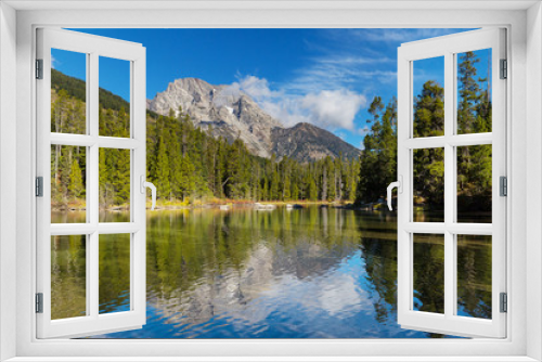Fototapeta Naklejka Na Ścianę Okno 3D - Grand Teton