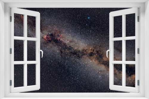 Fototapeta Naklejka Na Ścianę Okno 3D - The northern Milky Way through the area of the Summer Triangle