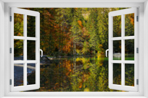 Fototapeta Naklejka Na Ścianę Okno 3D - lac vert