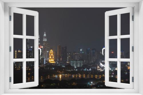 Fototapeta Naklejka Na Ścianę Okno 3D - Kuala Lumpur night Scenery, The Palace of Culture
