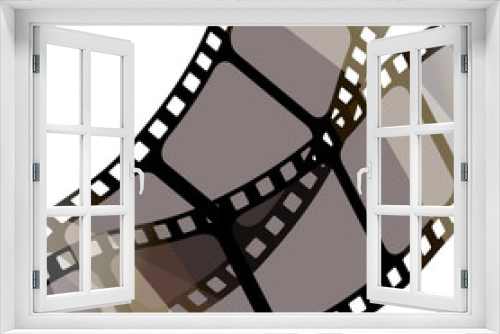 Fototapeta Naklejka Na Ścianę Okno 3D - Set of vector film strips .Vector illustration of 10 EPS.stampunk style