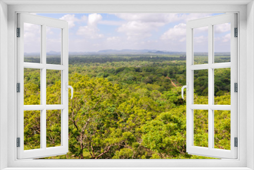 Fototapeta Naklejka Na Ścianę Okno 3D - View over a forest area in Sri Lanka.