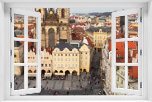 Fototapeta Naklejka Na Ścianę Okno 3D - Prague Old Town Square 