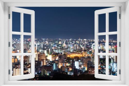 Fototapeta Naklejka Na Ścianę Okno 3D - 夜景　熊本市