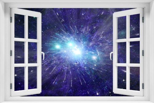 Fototapeta Naklejka Na Ścianę Okno 3D - galaxy in a free space