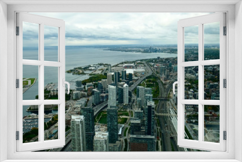 Fototapeta Naklejka Na Ścianę Okno 3D - CN Tower Views