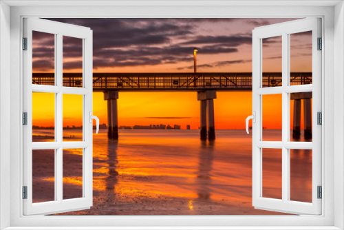 Fototapeta Naklejka Na Ścianę Okno 3D - Pier Fort Myers Beach, Florida