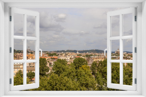 Fototapeta Naklejka Na Ścianę Okno 3D - view of historic center of Rome, Italy