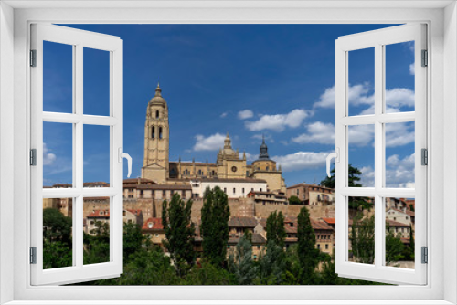 Fototapeta Naklejka Na Ścianę Okno 3D - Catedral de Santa María de Segovia, España