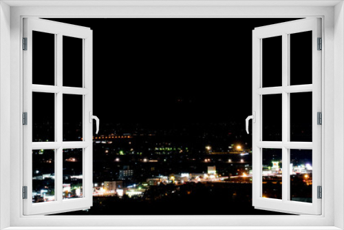 Fototapeta Naklejka Na Ścianę Okno 3D - 会津若松市の夜景