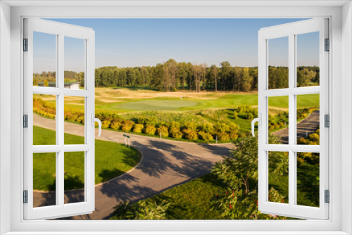 Fototapeta Naklejka Na Ścianę Okno 3D - background landscape golf course