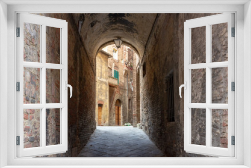Fototapeta Naklejka Na Ścianę Okno 3D - Gasse Italien