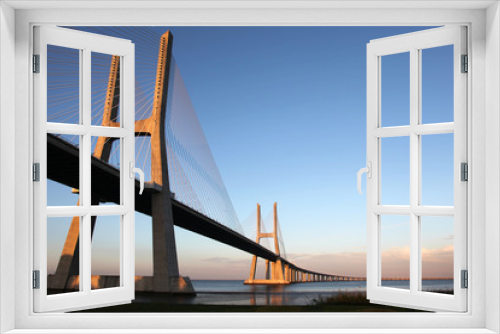 Fototapeta Naklejka Na Ścianę Okno 3D - Ponte Vasco da Gama in Lisboa (Portugal)