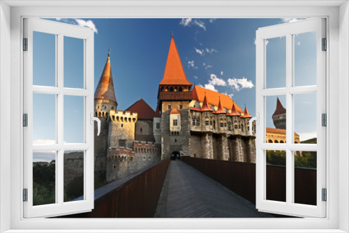 Fototapeta Naklejka Na Ścianę Okno 3D - Hunyadi Castle in Romania