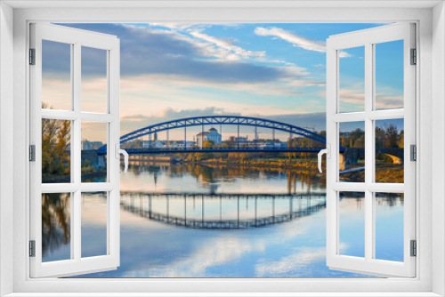 Fototapeta Naklejka Na Ścianę Okno 3D - Sternbrücke in Magdeburg