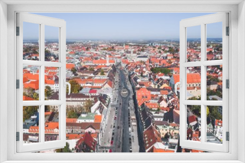 Fototapeta Naklejka Na Ścianę Okno 3D - Augsburg from the air