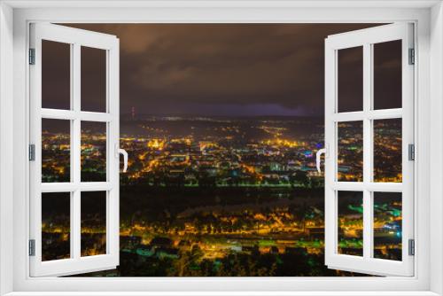 Fototapeta Naklejka Na Ścianę Okno 3D - Blick auf Trier nachts