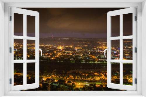 Fototapeta Naklejka Na Ścianę Okno 3D - Blick auf Trier nachts