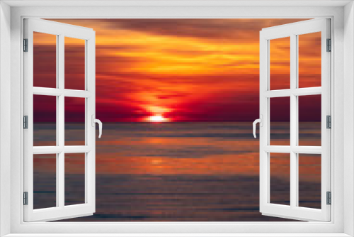 Fototapeta Naklejka Na Ścianę Okno 3D - Sunset on North Sea